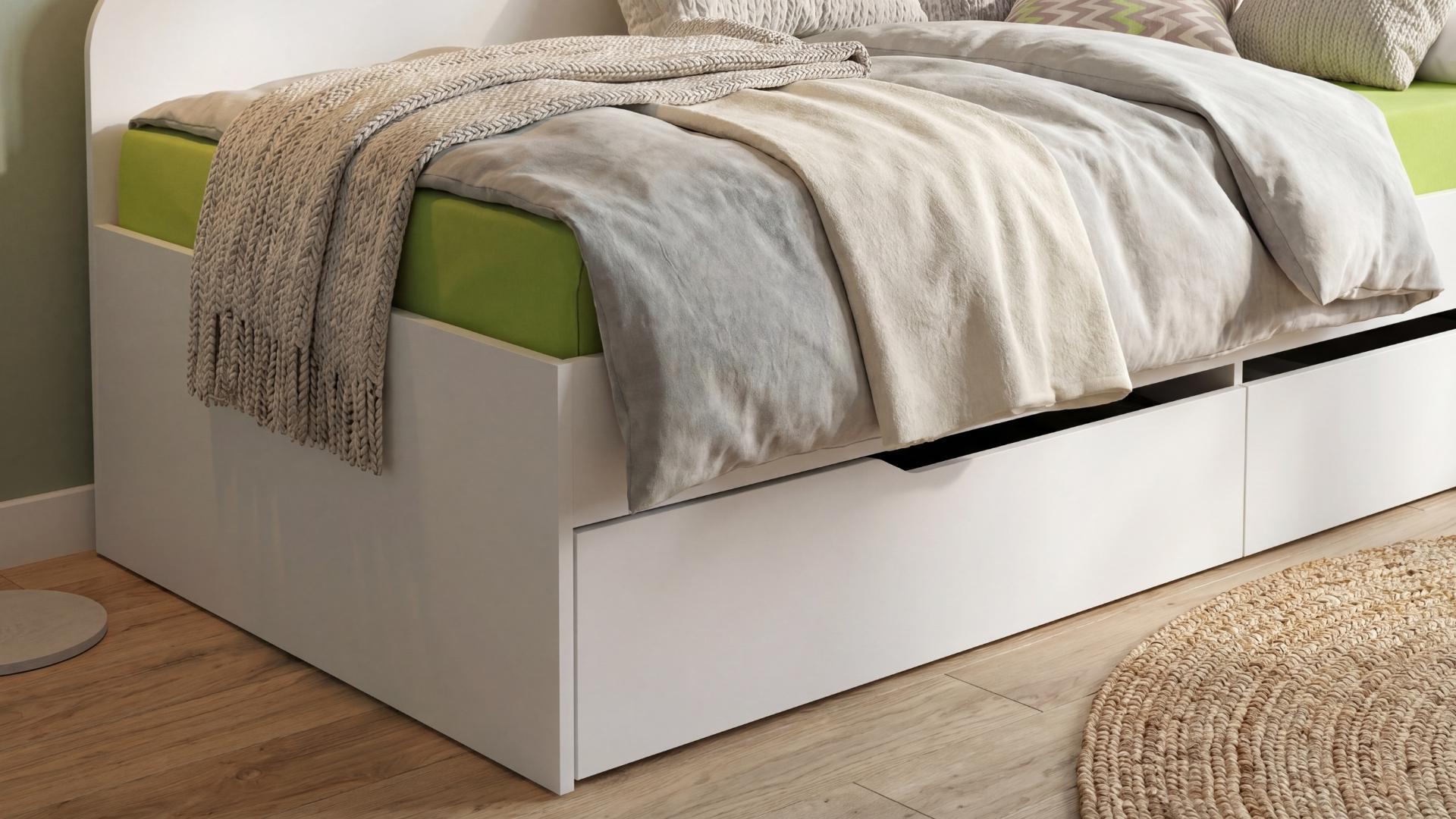 Кревет + фиоки за душек 90/200 Амико, бела  4
